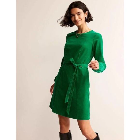 Boden Green Harriet Cord Dress - Picture 1 of 8